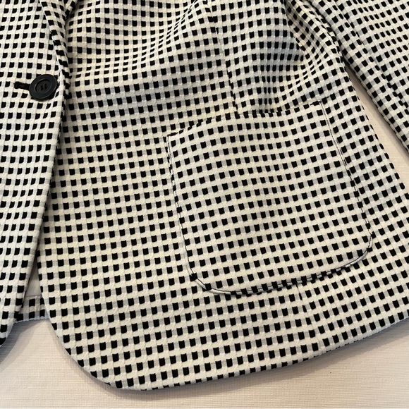 Talbots Black & White Checkered Blazer- Size M - NWOT - Picture 9 of 9